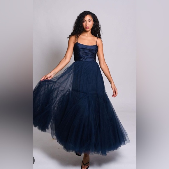 Hutch Navy Blue Maxi Dress - Picture 2 of 10